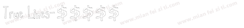 True Lines字体转换